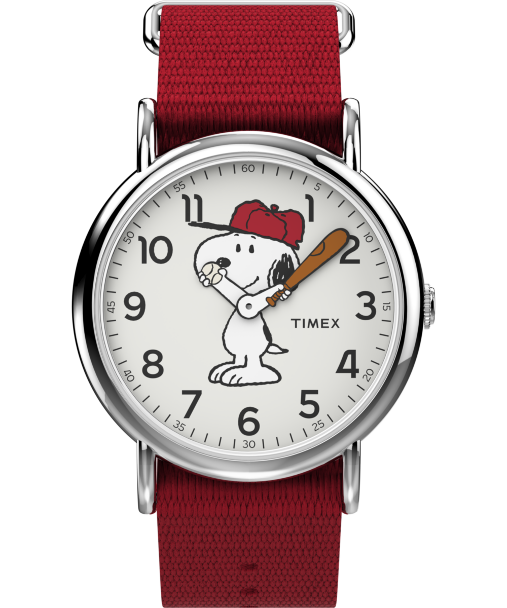Peanuts® x Timex Snoopy 38mm Fabric Strap Watch - TW2R41400 | Timex CA
