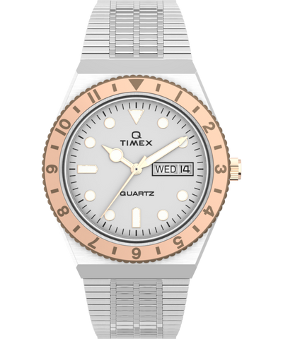 TW2U95600 Q Timex 36mm Stainless Steel Bracelet Watch Primary Image