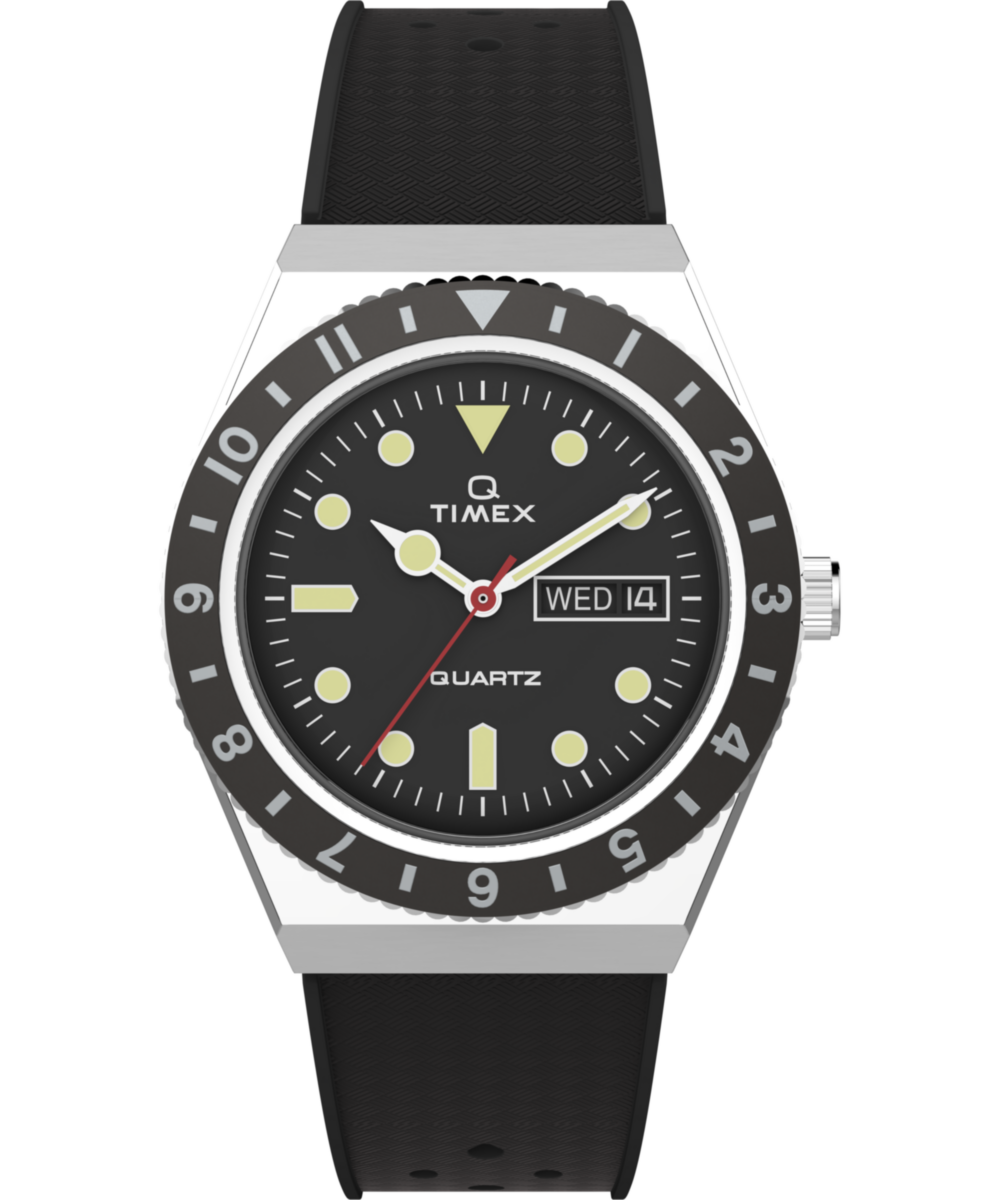 Q Timex 38mm Synthetic Rubber Strap Watch TW2V32000 Timex CA