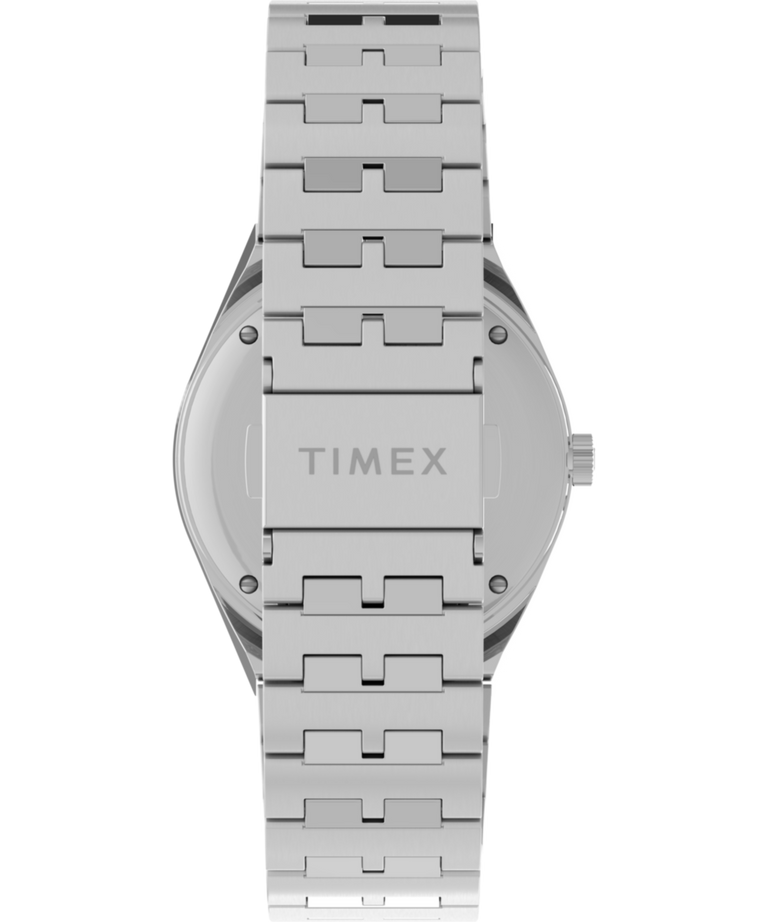 TW2V38000 Q Timex GMT 38mm Stainless Steel Bracelet Watch Strap Image
