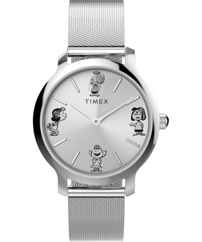 Transcend x Peanuts Sketch 31mm Stainless Steel Mesh Band Watch