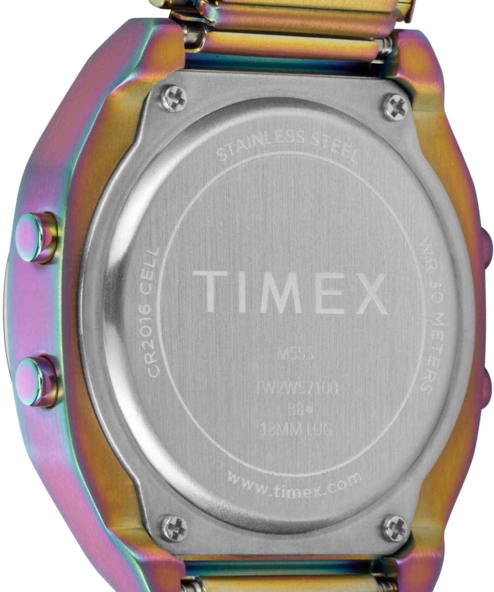 TW2W57100 Timex 80 36mm Stainless Steel Expansion Band Watch Caseback Image