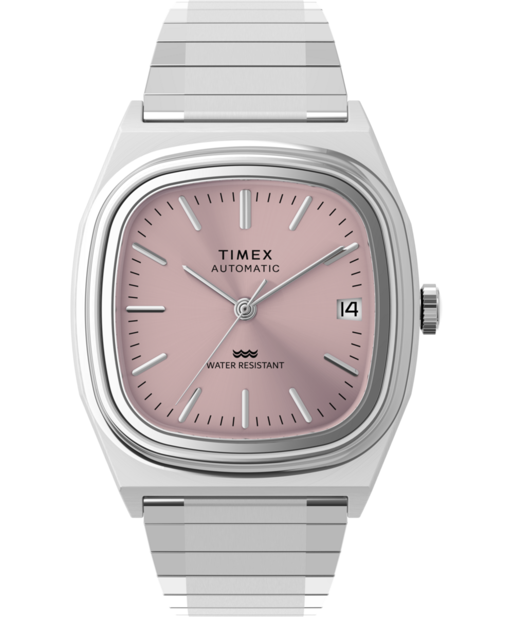 Timex® Automatic 1983 E Line 34mm Stainless Steel Expansion Band