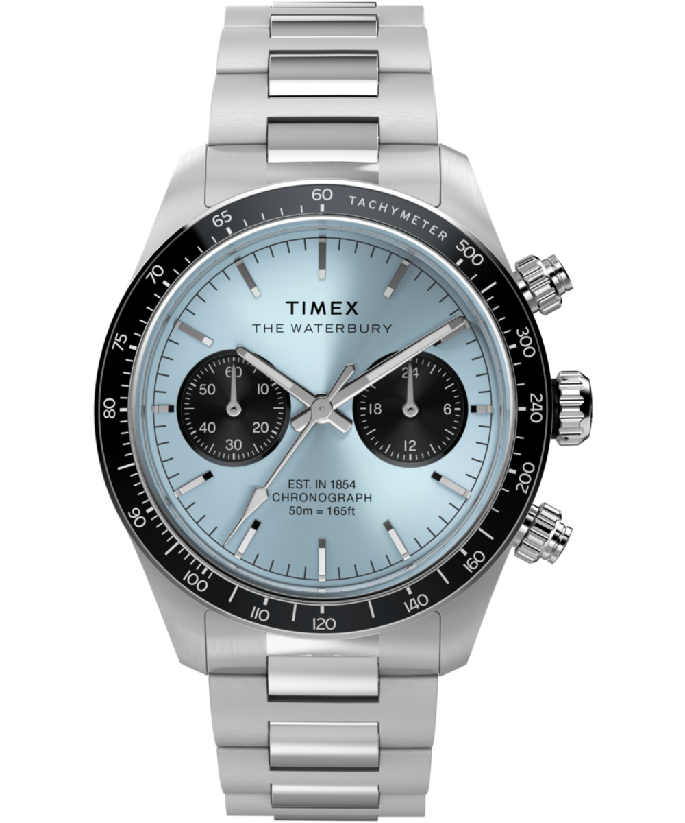 Waterbury Heritage Chronograph 39mm Stainless Steel Bracelet Watch