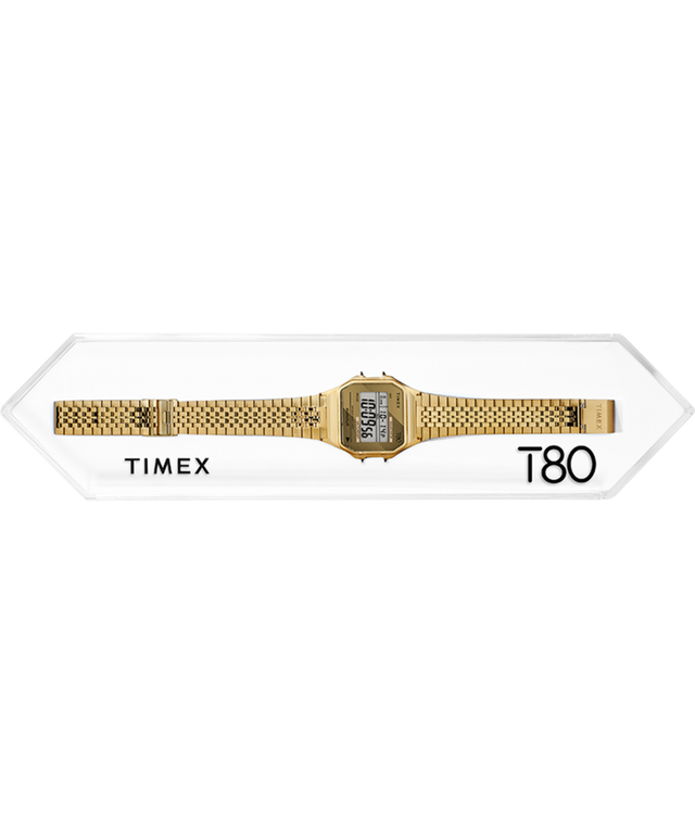 TW2R79000N9 Timex T80 34mm Stainless Steel Expansion Band Watch alternate 2 image