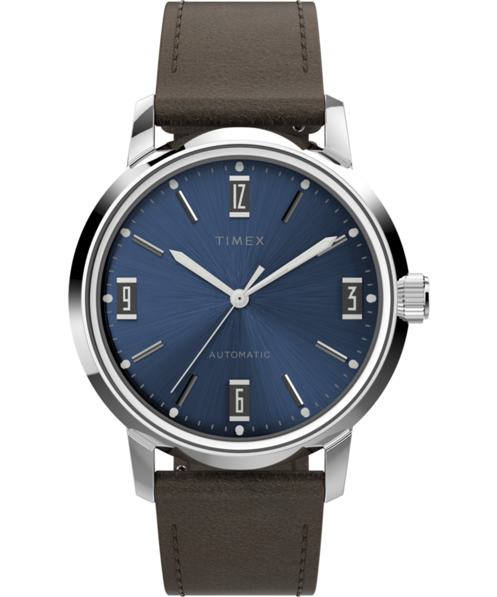 Marlin® Automatic 40mm Leather Strap Watch - TW2V44500 | Timex