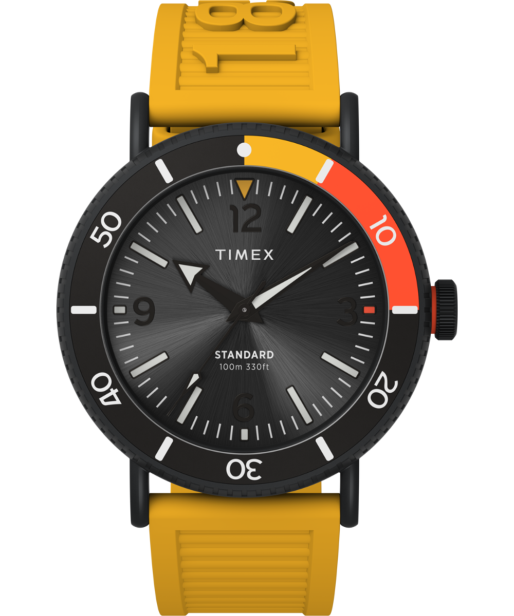 Timex Standard Diver 43mm Eco-Friendly Resin Strap Watch