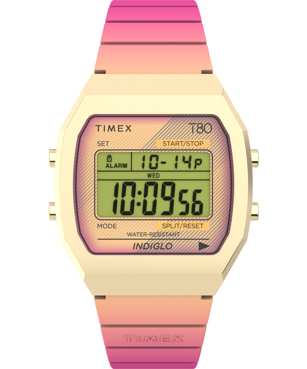 Timex T80 Steel 36mm Resin Strap Watch