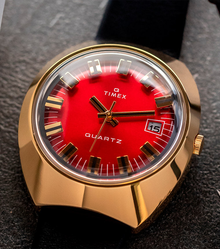 Red and gold discount watch