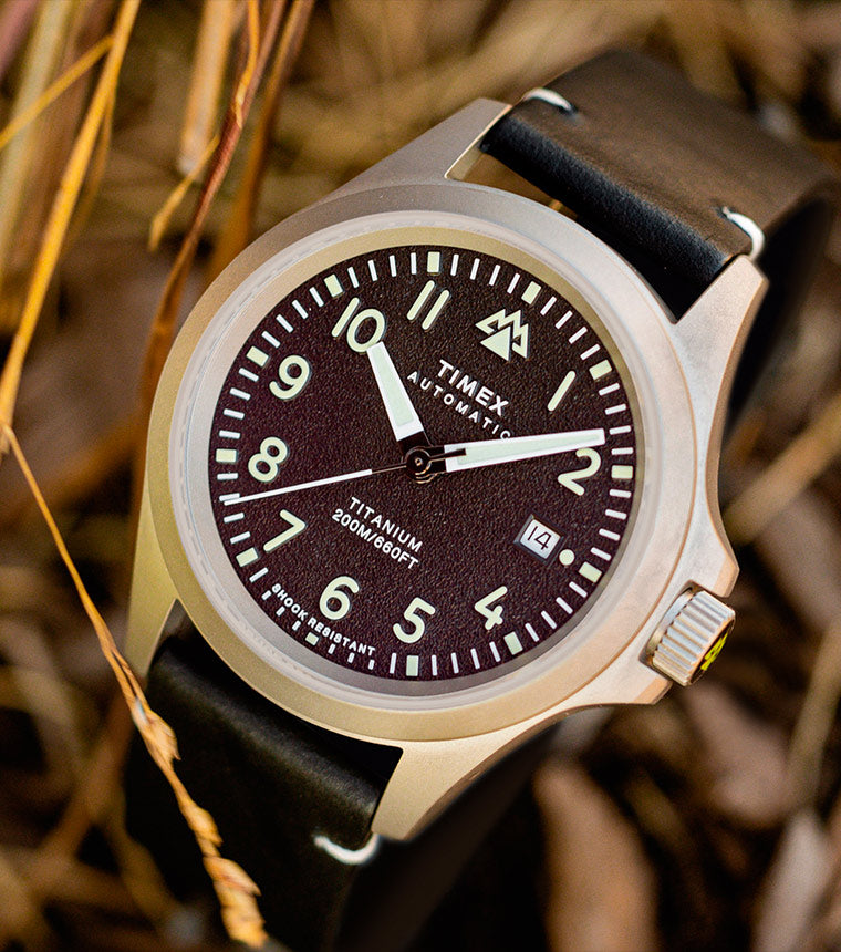 Expedition North® Titanium Automatic 41mm Eco-Friendly Leather 