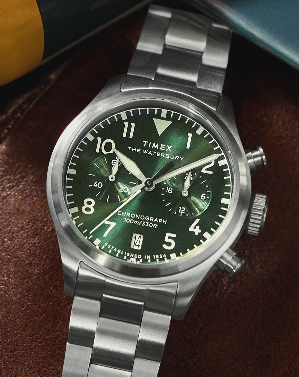 Waterbury Ace Chronograph 41mm Stainless Steel Bracelet Watch
