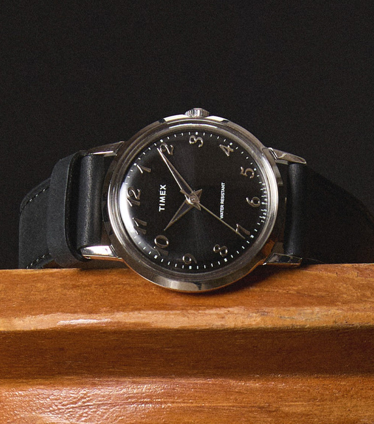 Timex x Todd Snyder 34mm Leather Strap Watch - TW2Y51800