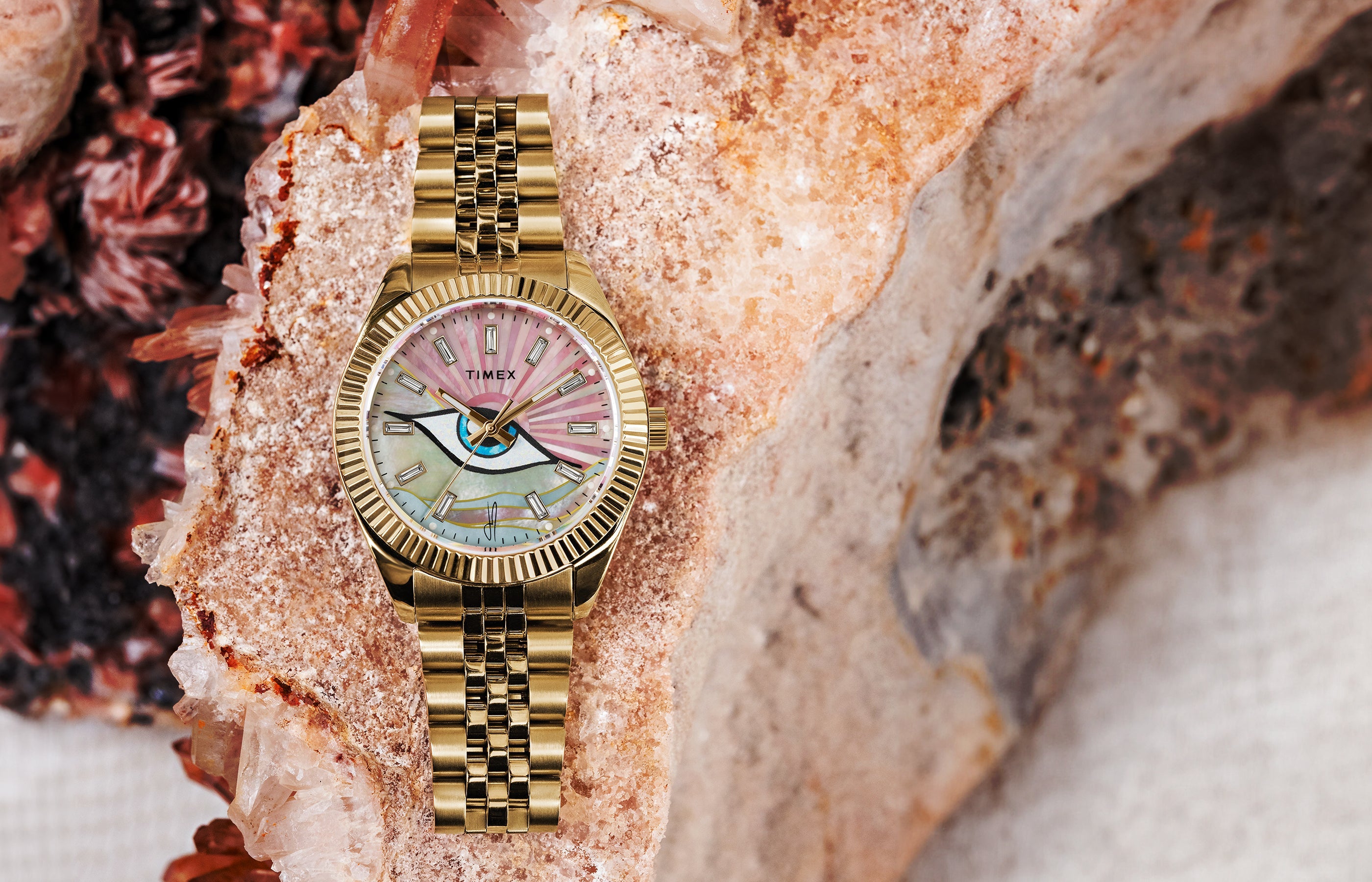 アクセサリー wachi Timex x Jacquie Aiche Guiding Light 36mm Stainless Steel Bracelet