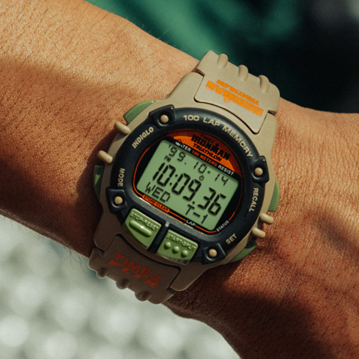 Huckberry x TIMEX® IRONMAN® Flix 100 Lap 42mm Resin Strap