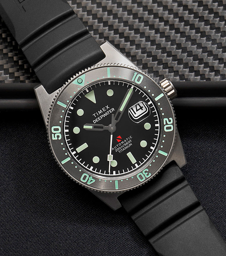 Deepwater Reef 200 Titanium Automatic 41mm Synthetic Rubber Strap