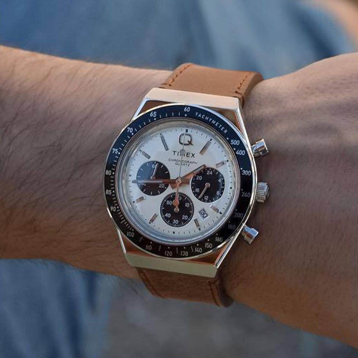 Q Timex Chronograph 40mm Leather Strap Watch - TW2V42800 | Timex CA
