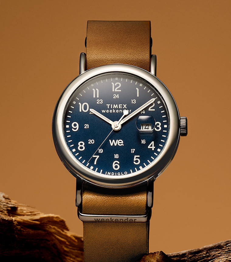 Weekender 40mm Leather Strap Watch - TW2W86800 | Timex CA