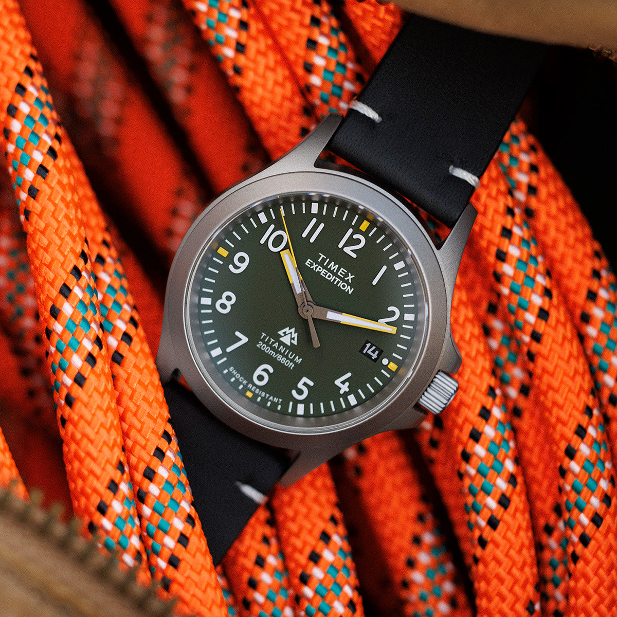 Expedition Titanium 38mm Leather Strap Watch - TW2W78100 | Timex CA