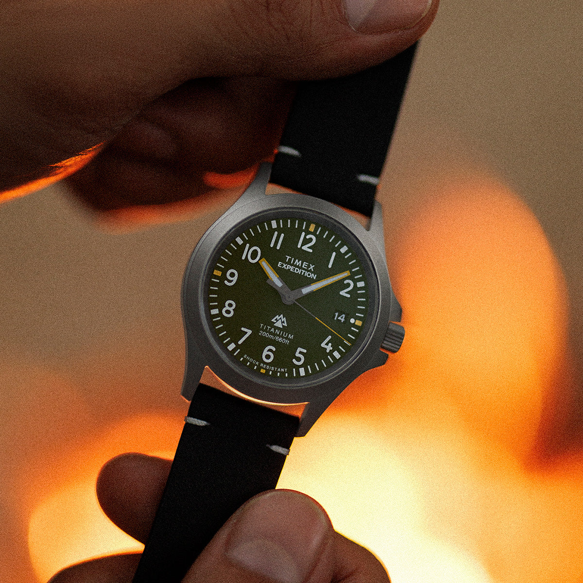 Expedition Titanium 38mm Leather Strap Watch - TW2W78100 | Timex CA