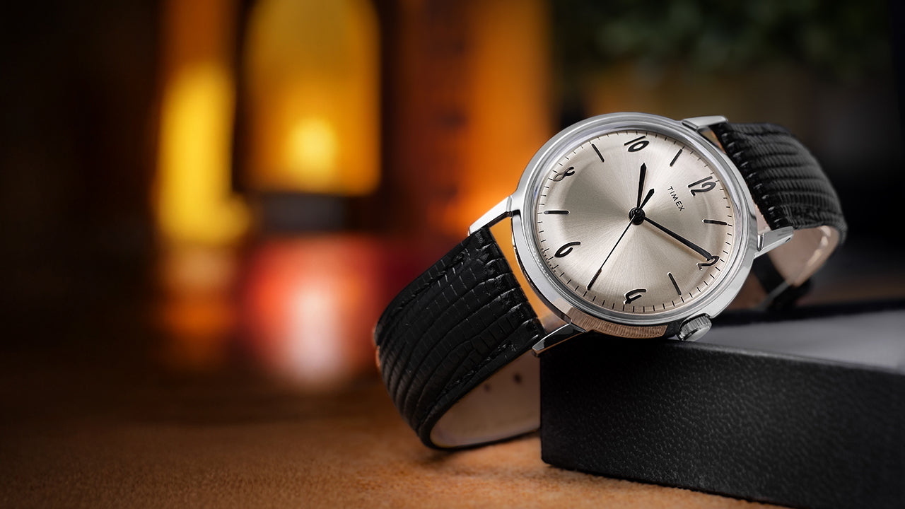 Marlin® Hand-Wound 34mm Leather Strap Watch - TW2R47900