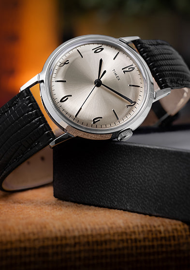 Marlin® Hand-Wound 34mm Leather Strap Watch - TW2R47900