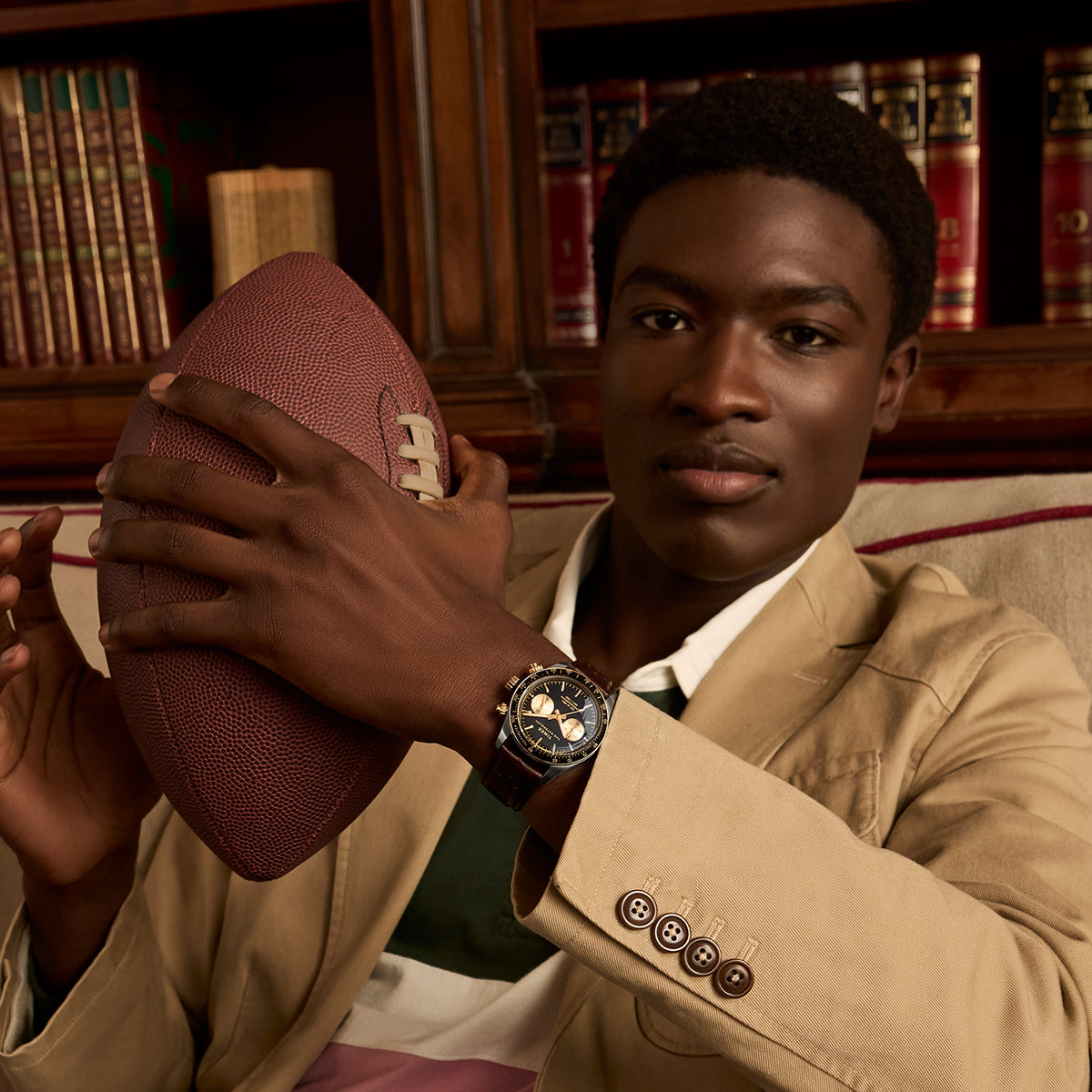 Waterbury Heritage Chronograph 39mm Leather Strap Watch