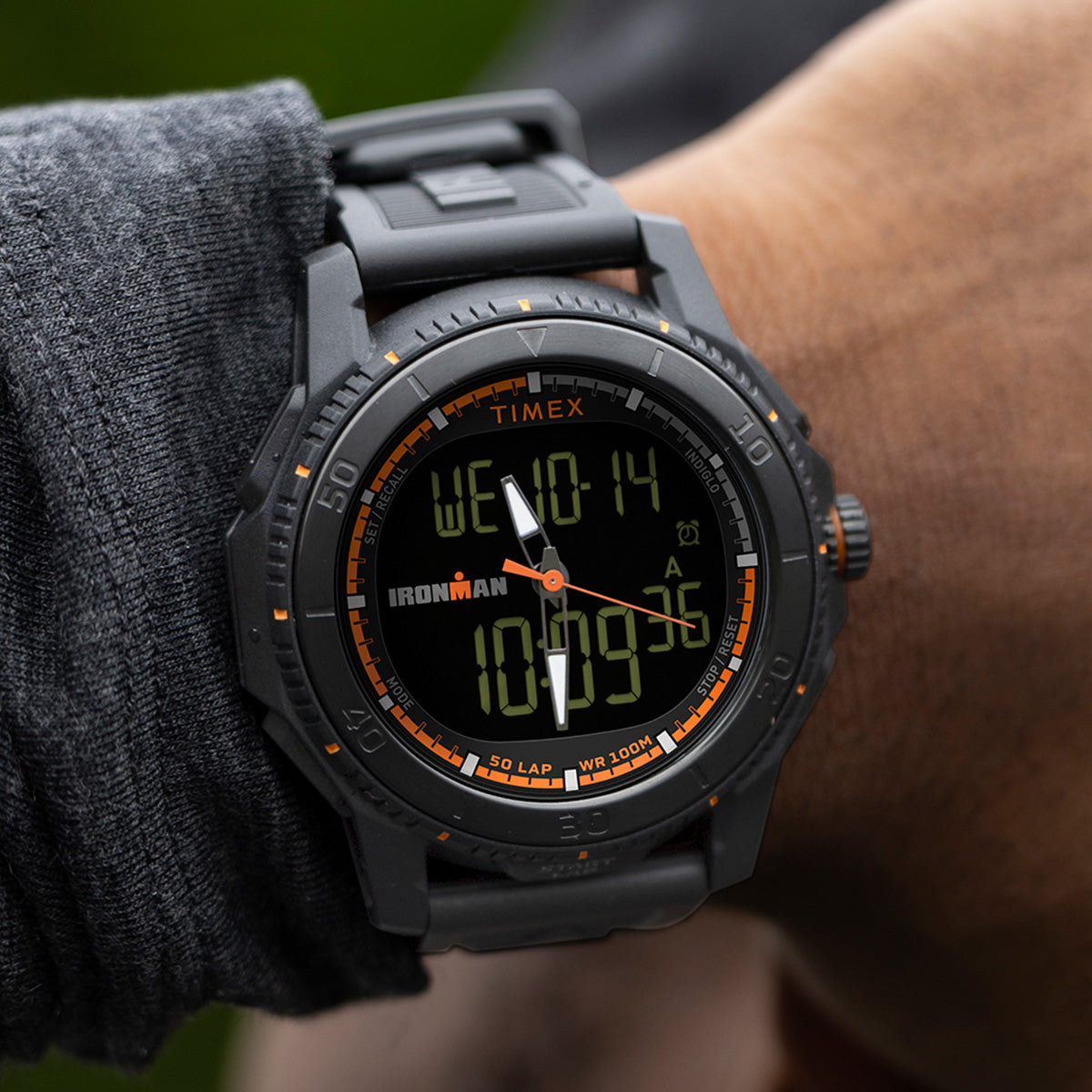 TIMEX® IRONMAN® Adrenaline Ana-digi 46.5mm PU Strap Watch