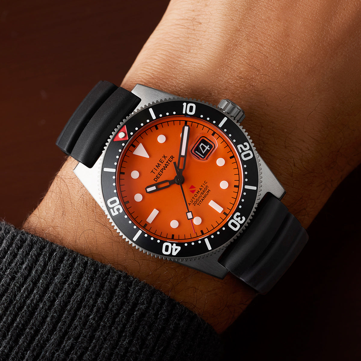 Deepwater Reef 200 Titanium Automatic 41mm Synthetic Rubber Strap