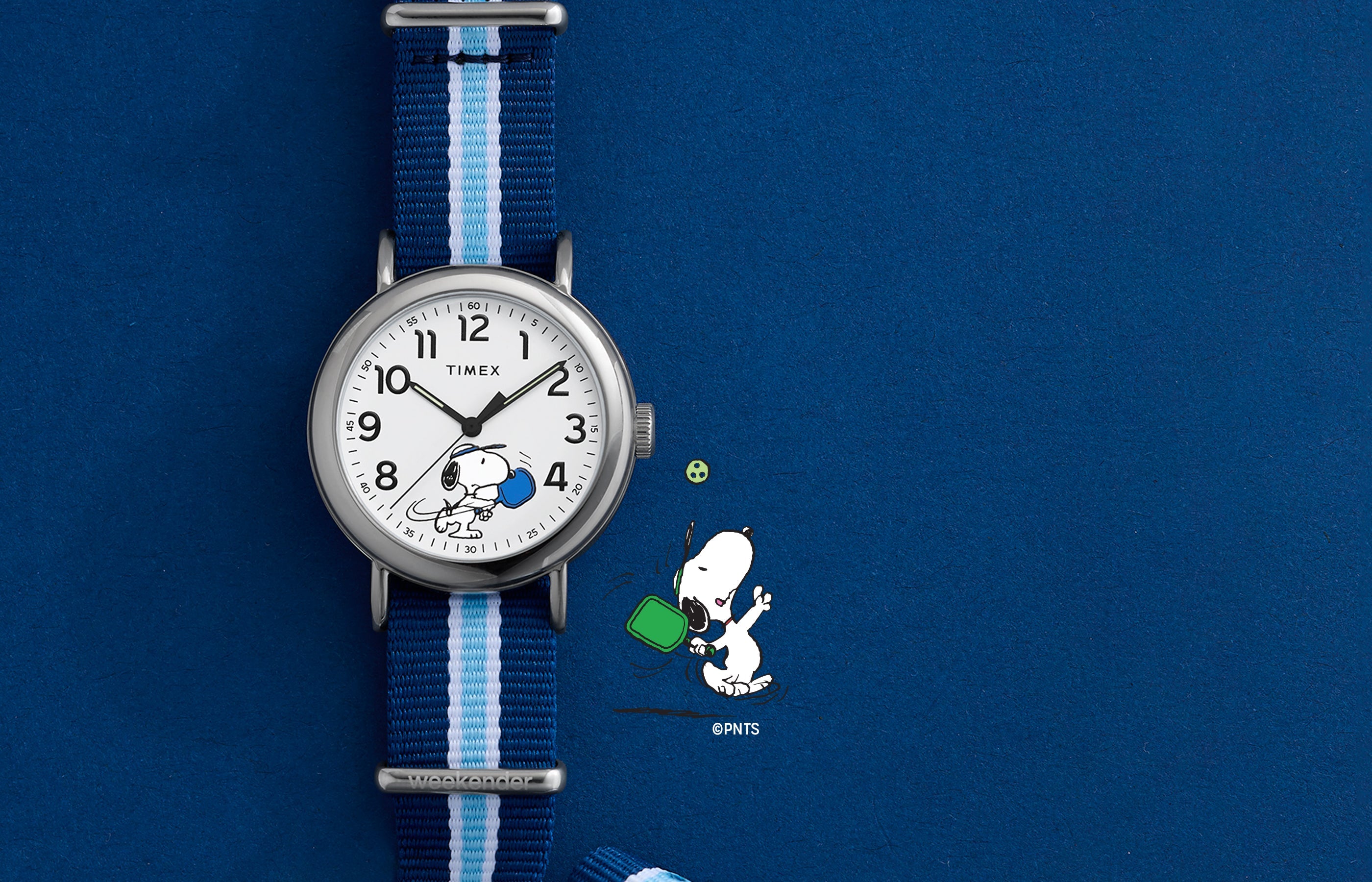 TIMEX × PEANUTS / ルーシーの腕時計です【美品】 Peanuts® x Timex Weekender Pickleball 37mm Fabric Strap Watch