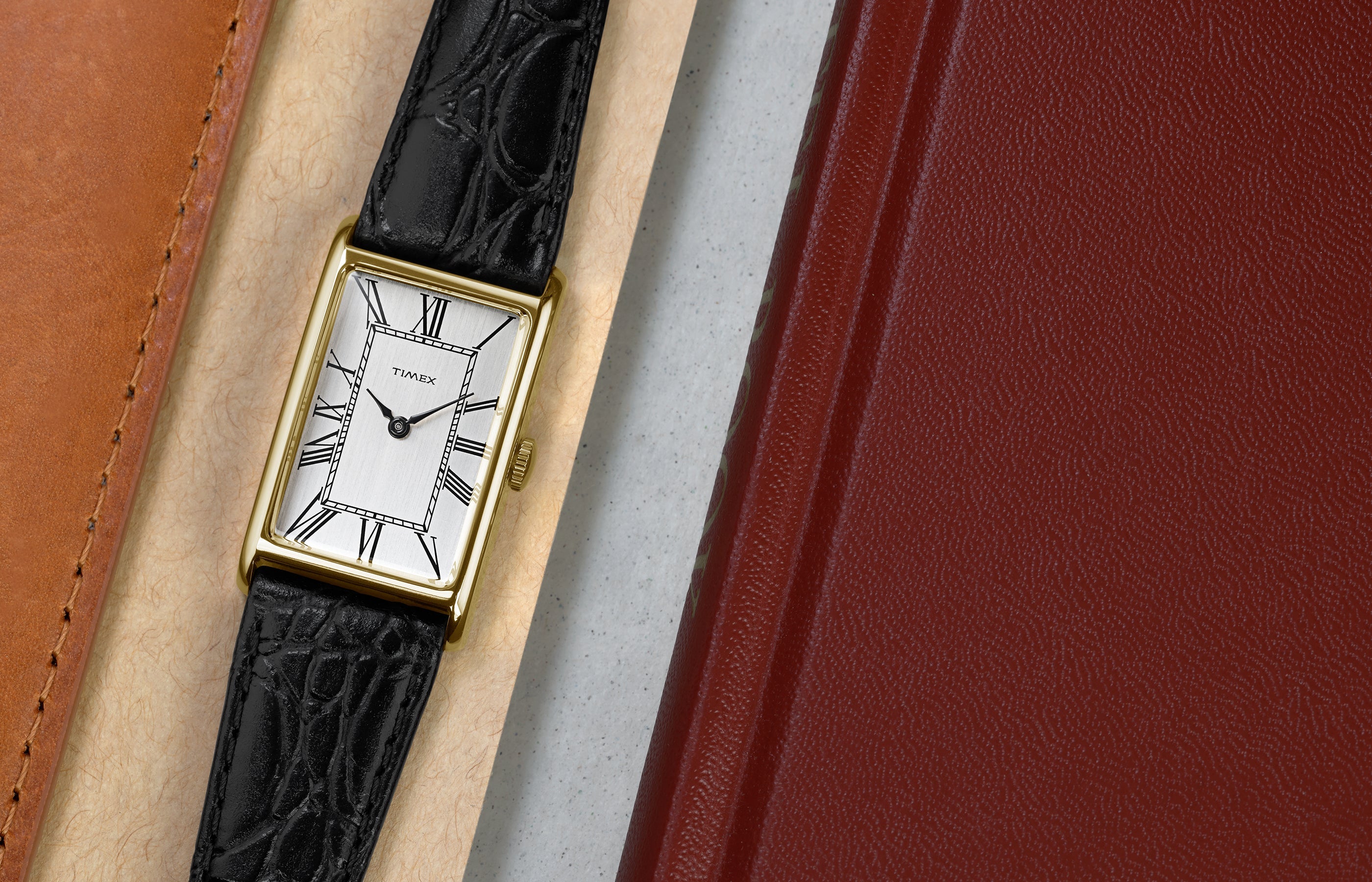 Timex 1976 Lexington Reissue 21mm Leather Strap Watch - TW2Y56200