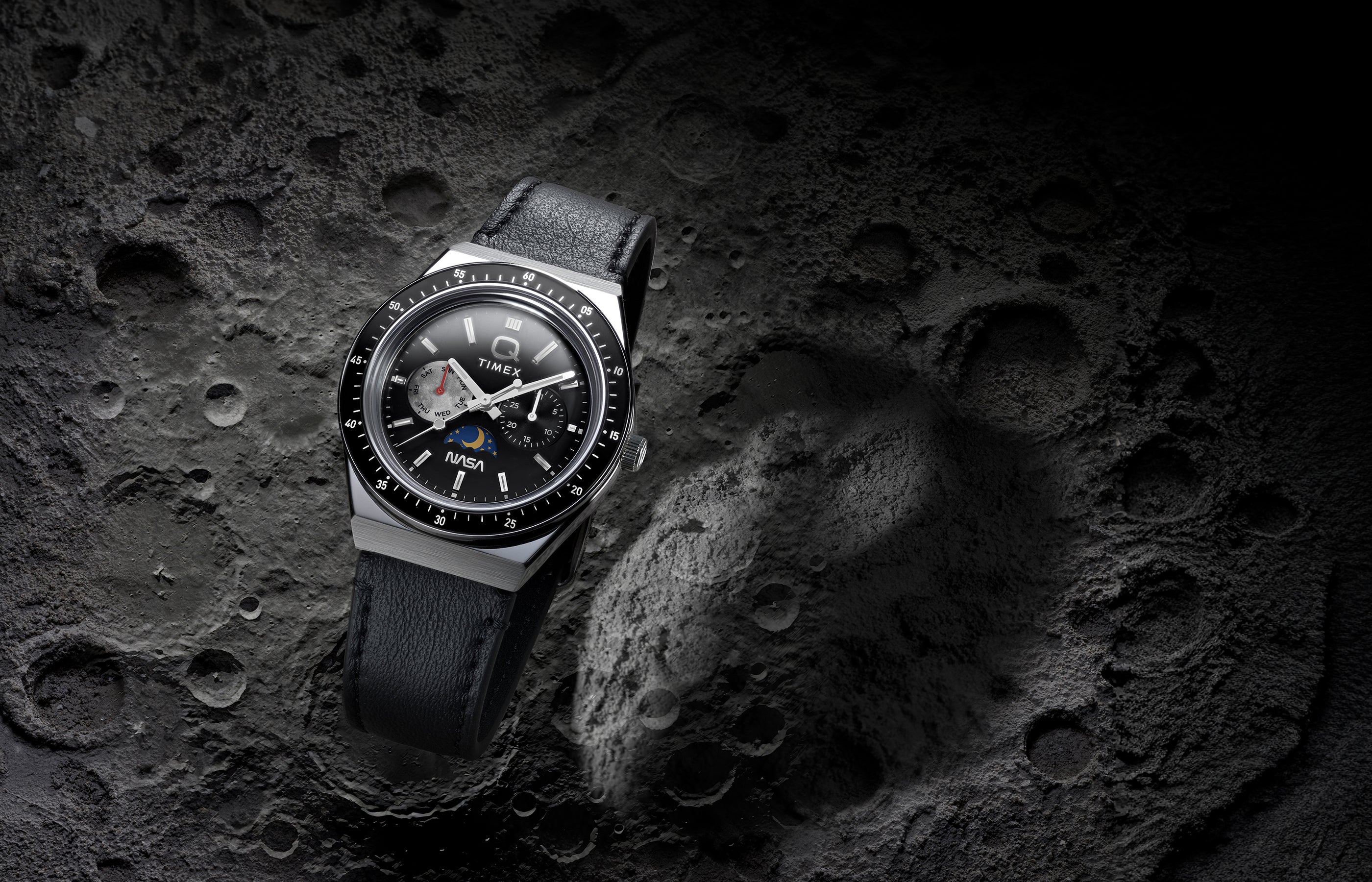 Q Timex NASA 40mm Leather Strap Watch - TW2Y56800 | Timex CA