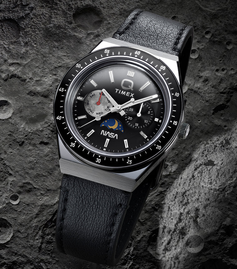 Q Timex NASA 40mm Leather Strap Watch - TW2Y56800 | Timex CA