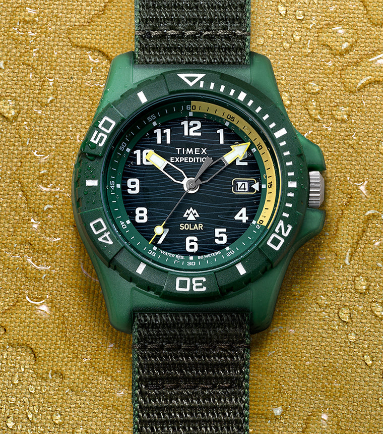 Expedition® Freedive Solar 46mm #tide Fabric Strap Watch