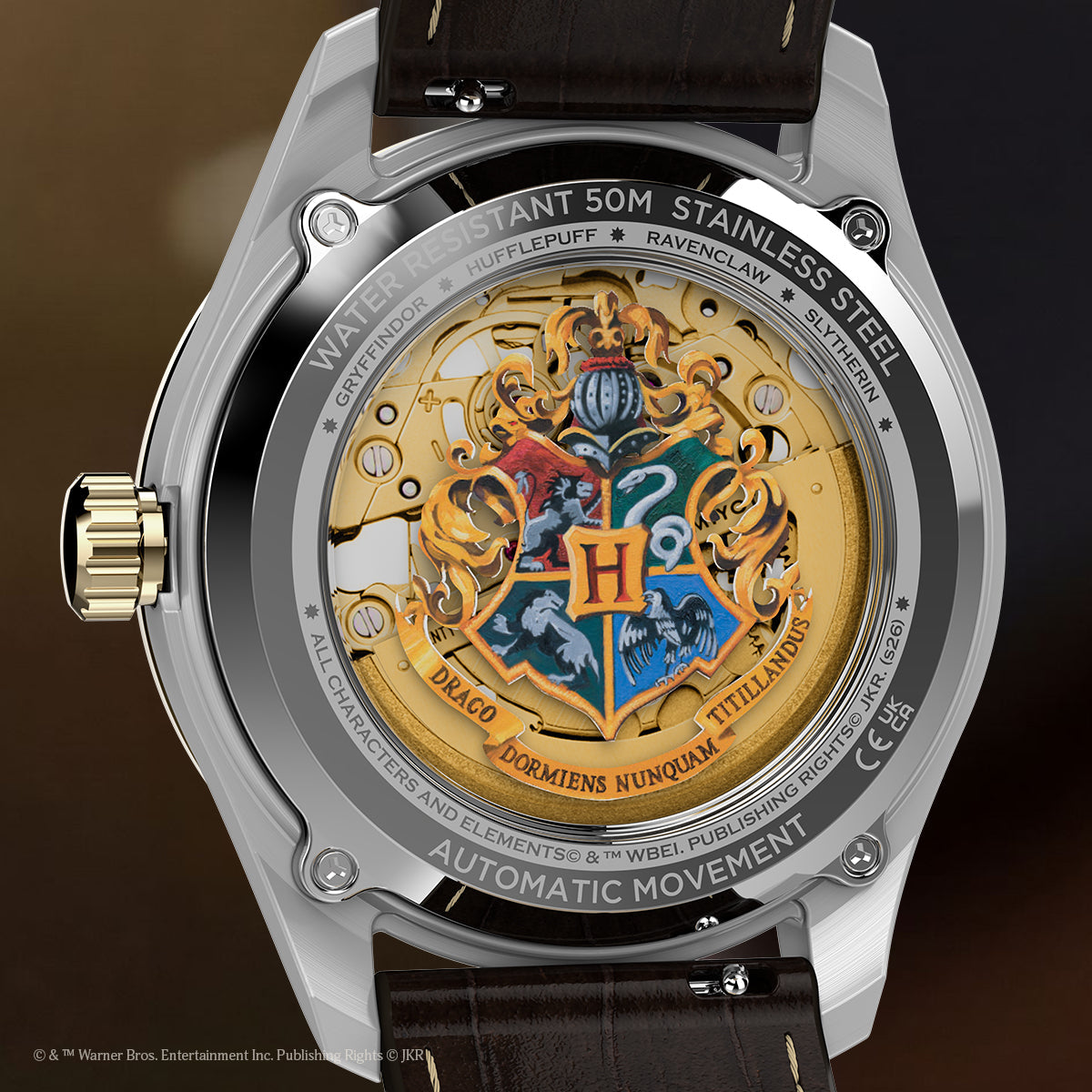 Harry Potter x Timex Waterbury Skeleton Automatic 39mm Leather