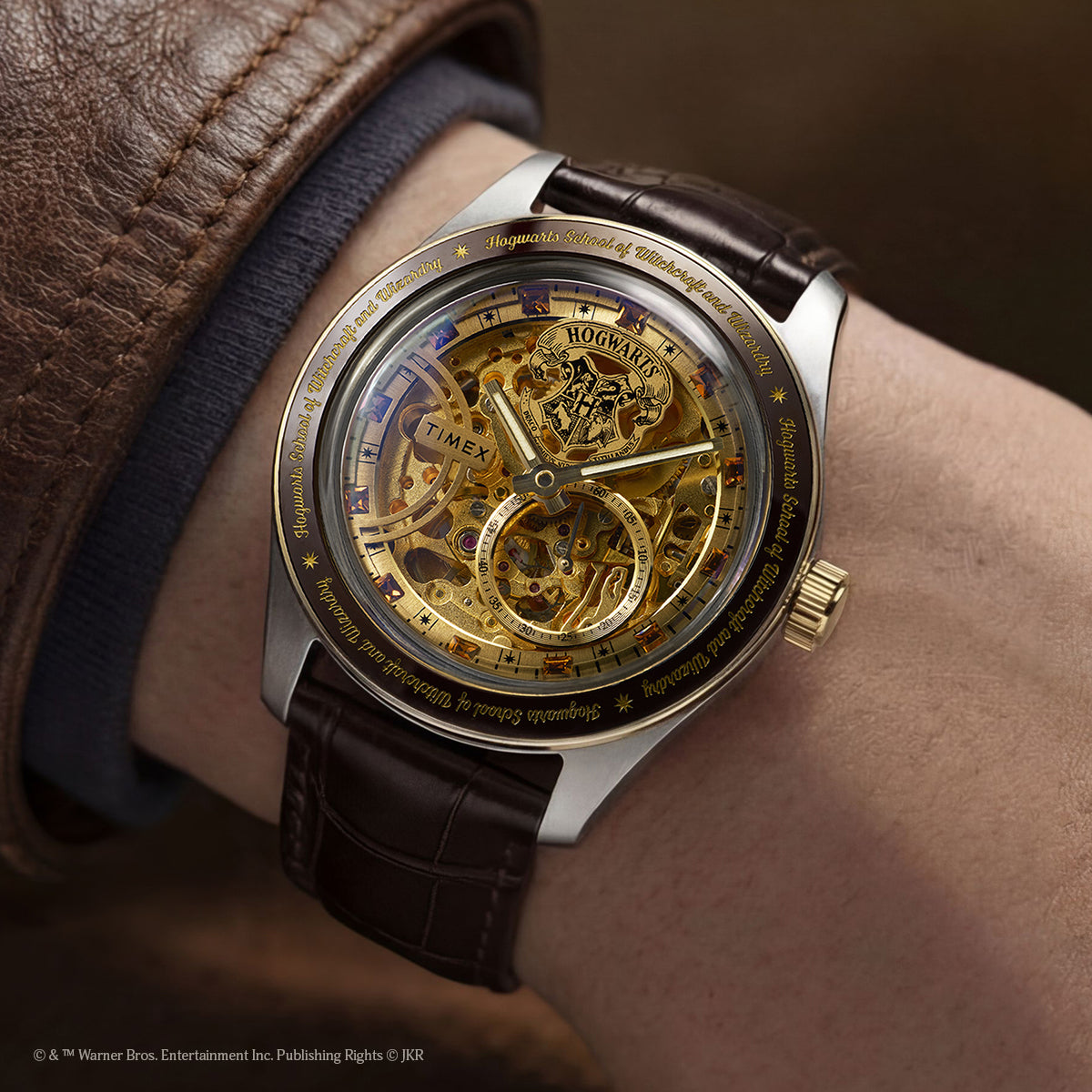 h*e様 TIMEX THE WATERBURY 自動巻き時計　新品未使用 Harry Potter x Timex Waterbury Skeleton Automatic 39mm Leather