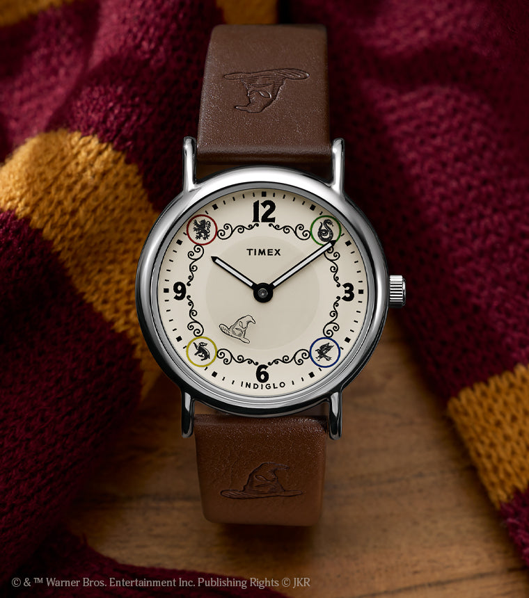 Harry Potter x Timex Weekender Gryffindor House 38mm Leather Strap