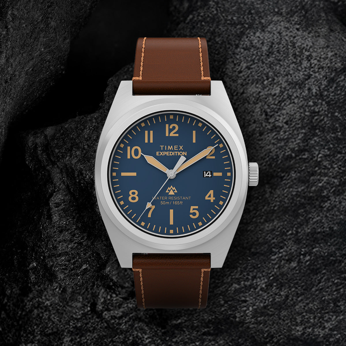 Expedition® Capstone 39mm Eco-Friendly Leather Strap Watch