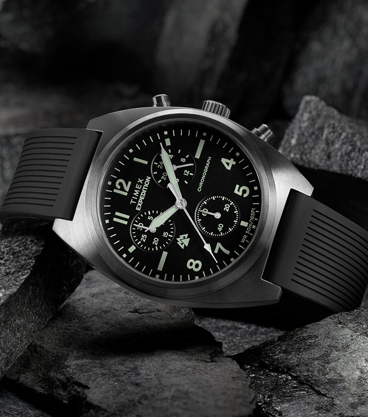 Expedition® Capstone Chronograph 41mm Silicone Strap Watch