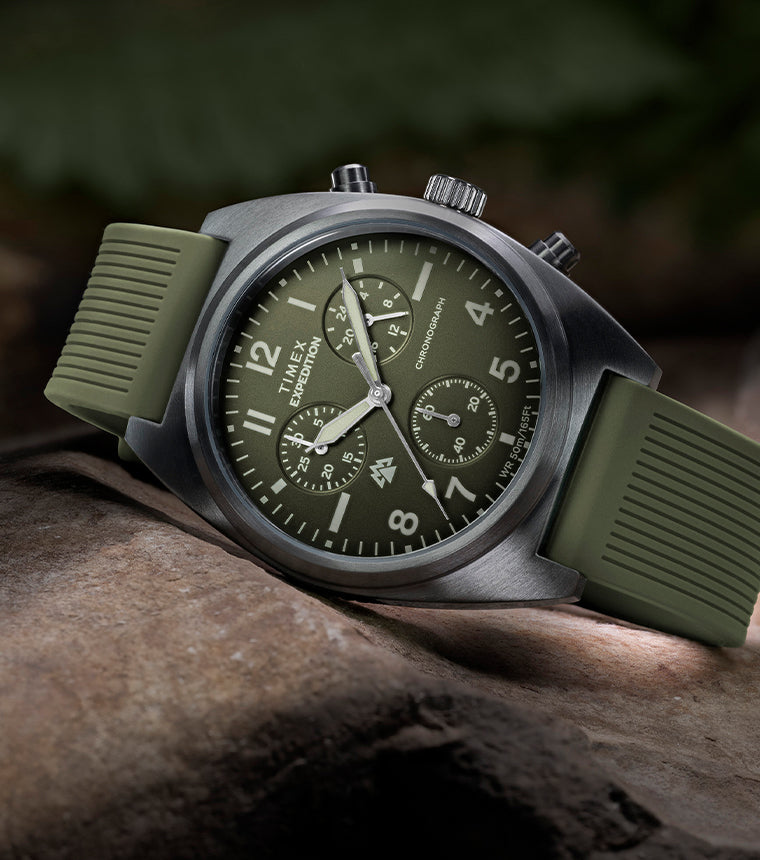 Expedition® Capstone Chronograph 41mm Silicone Strap Watch