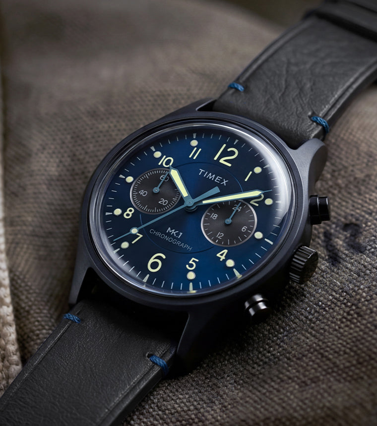 MK1® Chronograph 40mm Leather Strap Watch - TW2Y71300 | Timex CA
