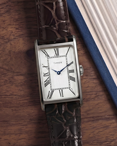 Q Timex® 1978 Day/Date 37.5mm Leather Strap Watch - TW2W44800
