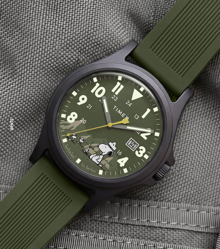 Peanuts® x Timex Expedition® Acadia 40mm Silicone Strap Watch