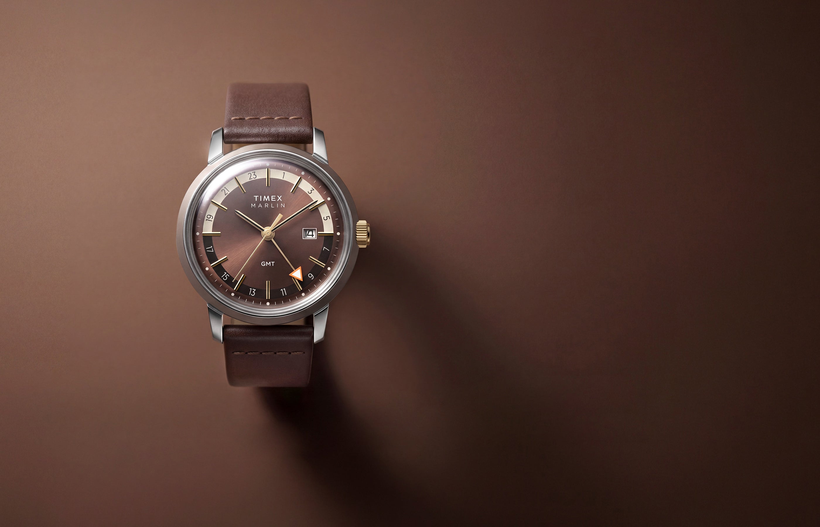 Marlin® Quartz GMT 40mm Leather Strap Watch - TW2Y84200 | Timex CA