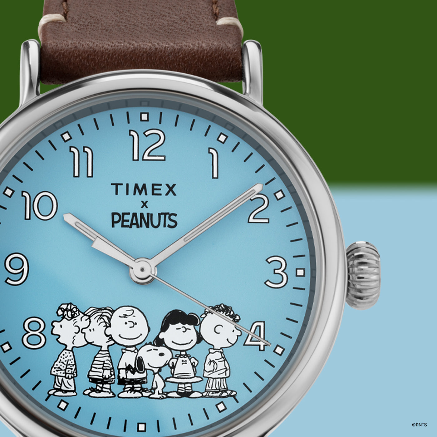 Timex Standard x Peanuts Gang's All Here 40mm Leather Strap Watch 