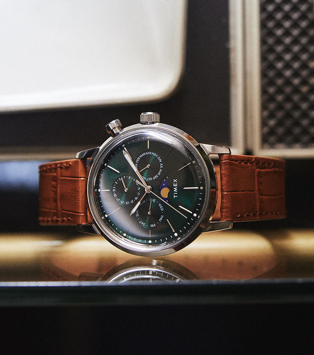 Marlin moon Phase laying on its side on a desk