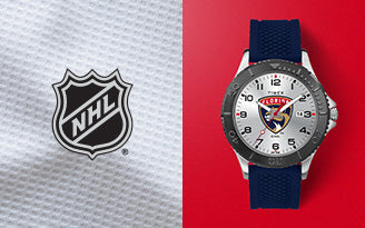 NHL Logo and Gamer Navy Florida Panthers Watch.