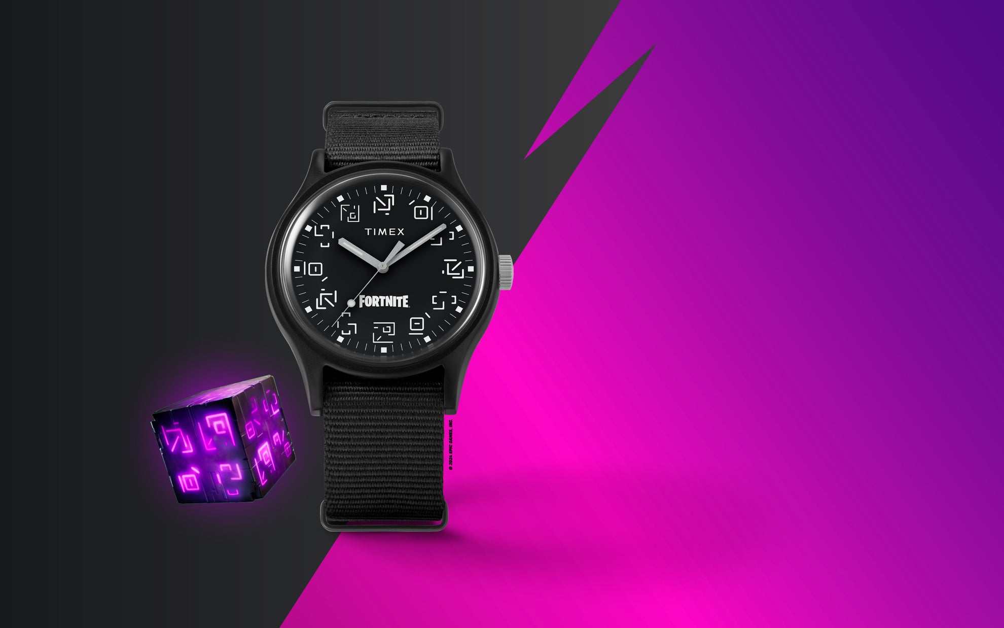 Timex MK1 x Fortnite® with Black Fabric Strap Watch