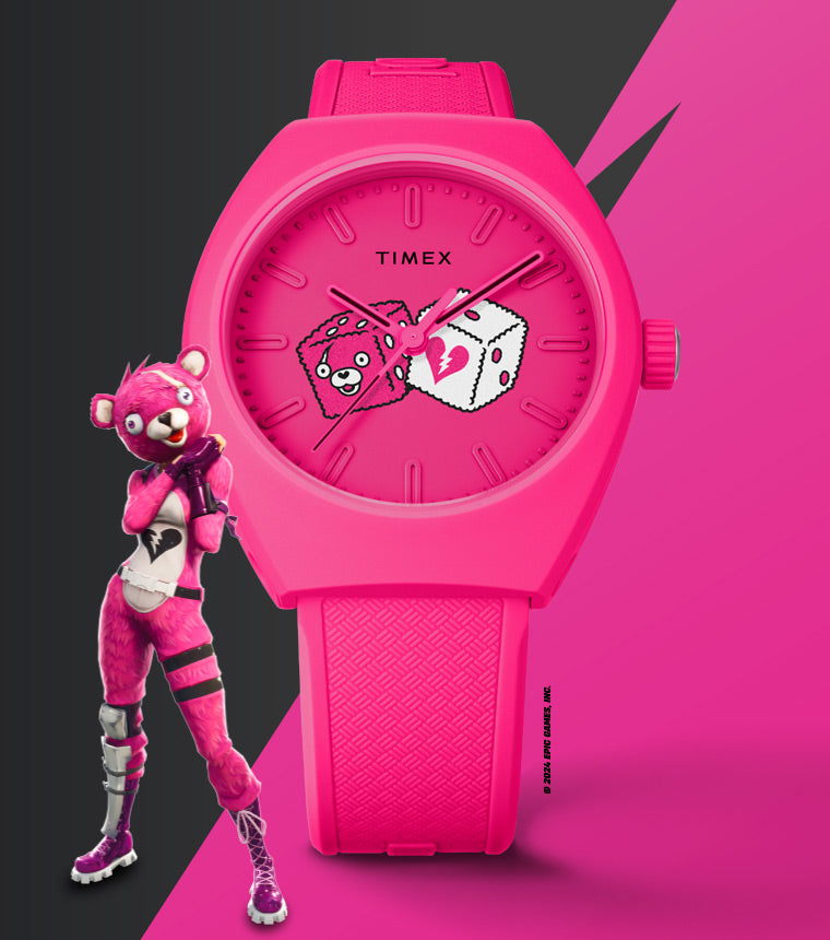 Timex Urban Pop x Fortnite® Pink Bio-TPU Strap Watch 