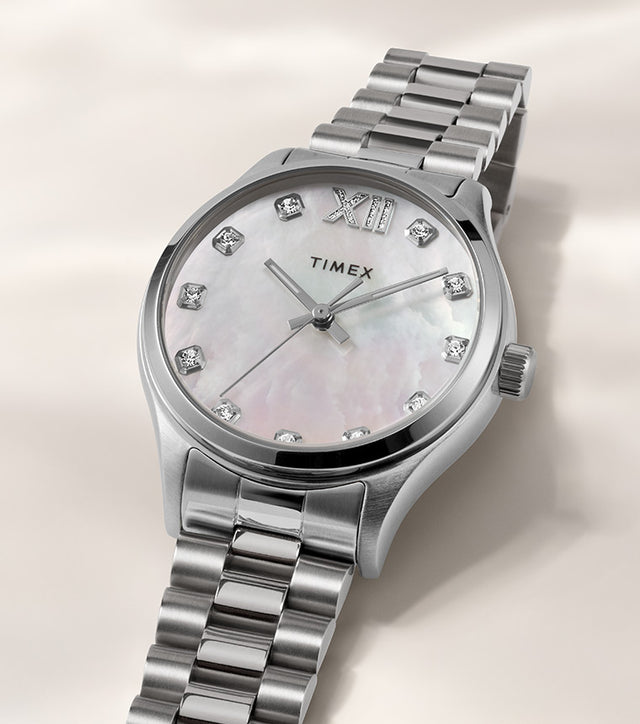 Timex Legacy Silver Color Stainless Steel Bracelet Watch