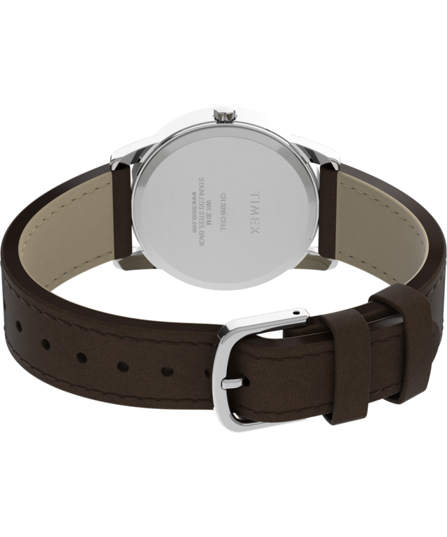 T20041 Easy Reader Day Date 35mm Leather Strap Watch Caseback with Attachment Image